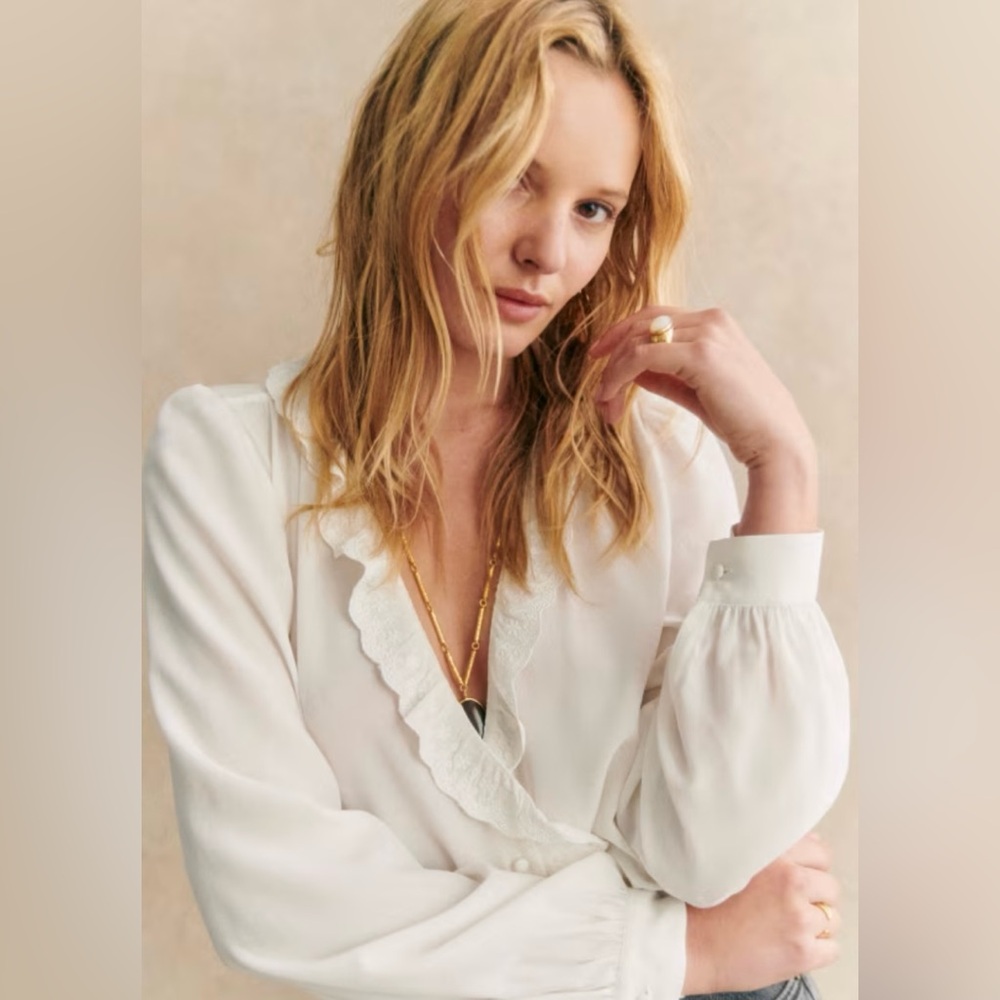 🇫🇷 Sézane Rosine Shirt - Picture 6 of 11